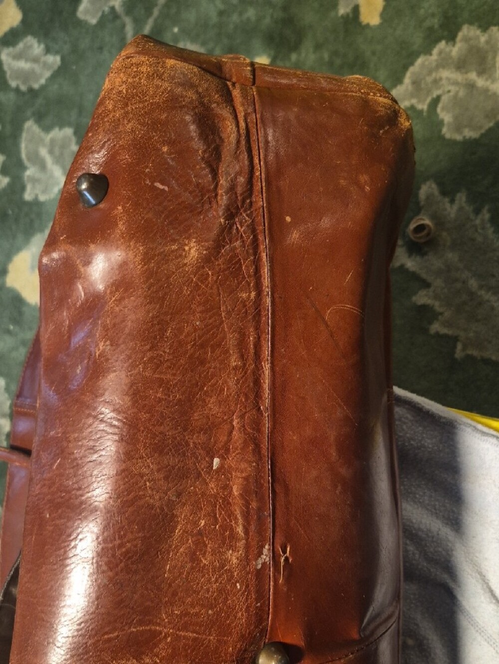 Brown Leather Weekender Bag - Men's Travel Holdall - Picture 5 of 16